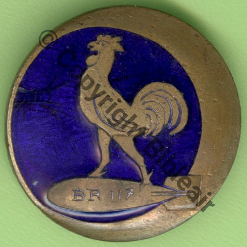 117  1938.41 A1430NH 1eDRILLE BR.117 GB.I.39  AB.P.Dep +Poincon relief 2Anneaux Dos lisse irreg Src.Y.GENTY 222Eur(x3) 